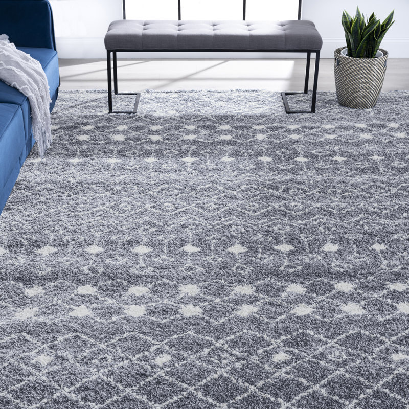 Dakota Fields Magee Performance Dark Gray/Cream Rug & Reviews Wayfair